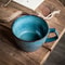 Sydney Blue Large Capacity Ceramic Oat Cup 2