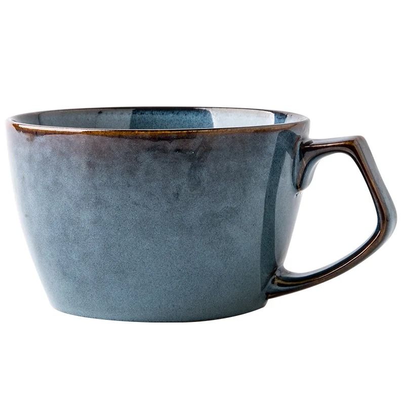 Sydney Blue Large Capacity Ceramic Oat Cup 4