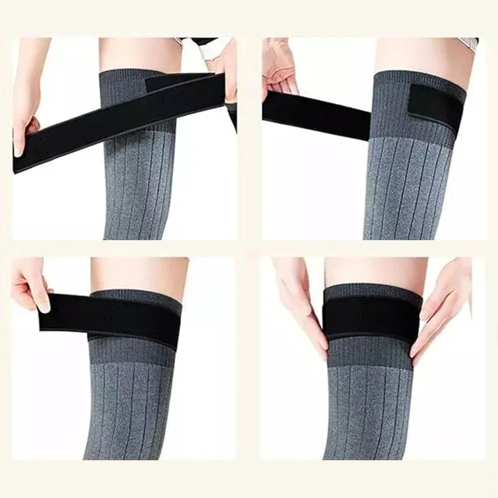 Winter Thermal Oversize Fleece Lined Knee Sleeves 3