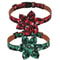 Christmas Dog Collar With Classic Plaid Bow Tie 2