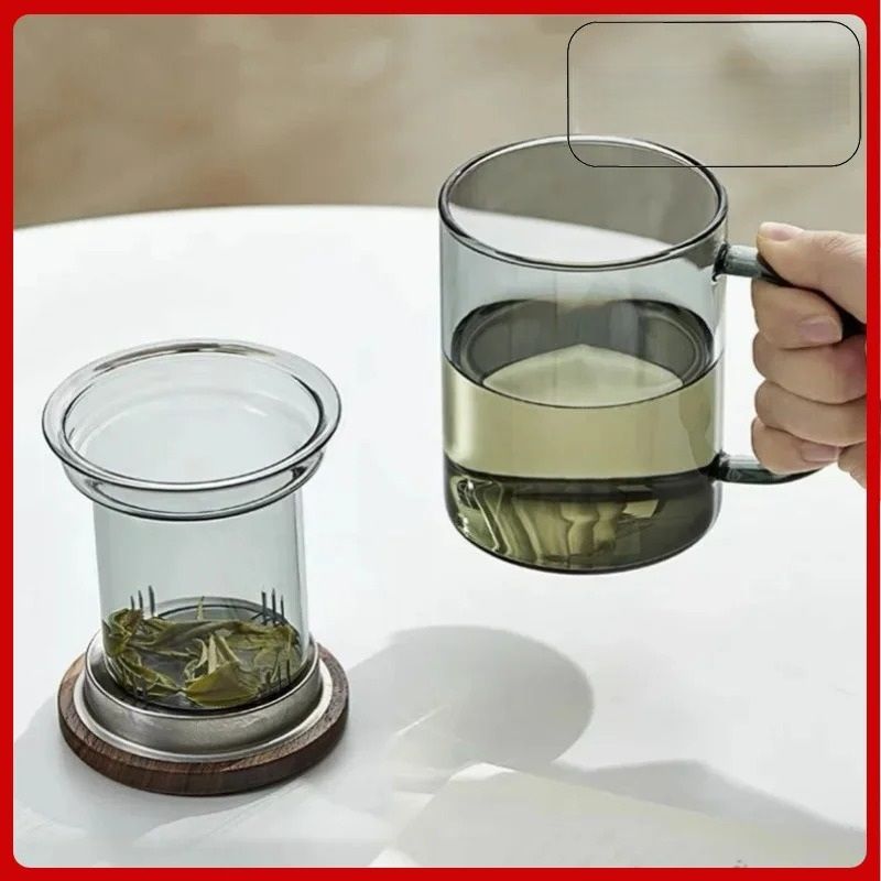 Heat Resistant Glass Filter Tea Cup 4