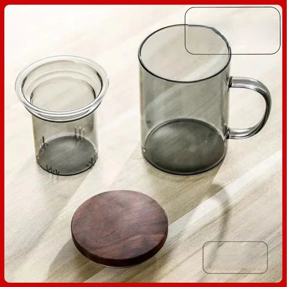 Heat Resistant Glass Filter Tea Cup 5