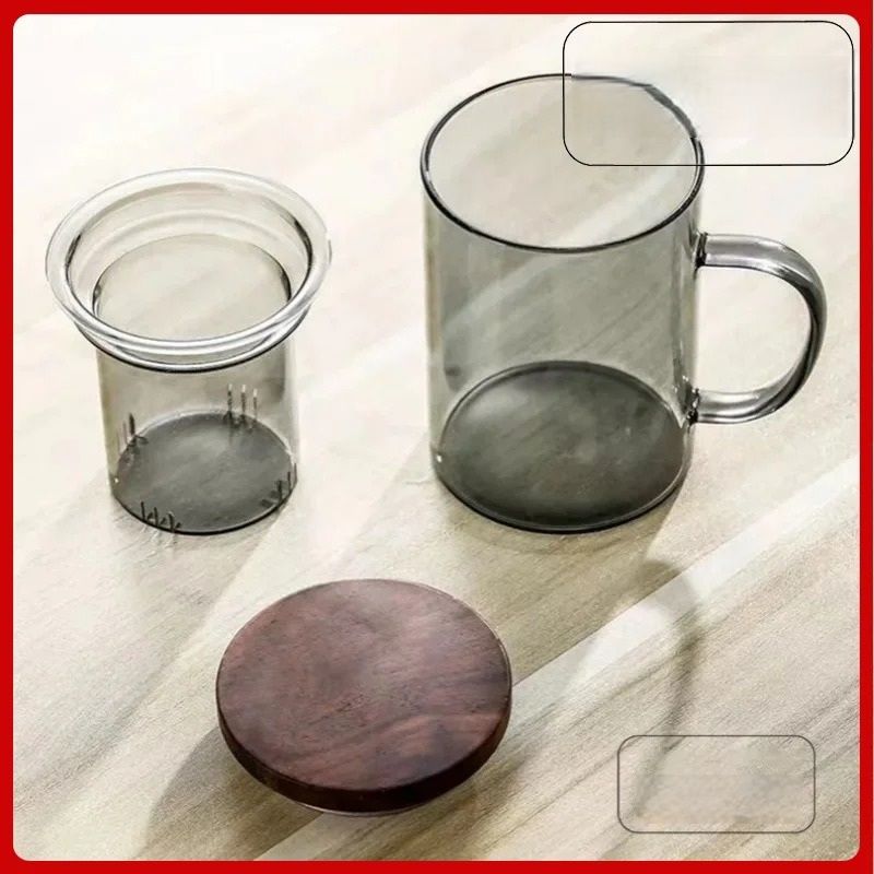 Heat Resistant Glass Filter Tea Cup 5