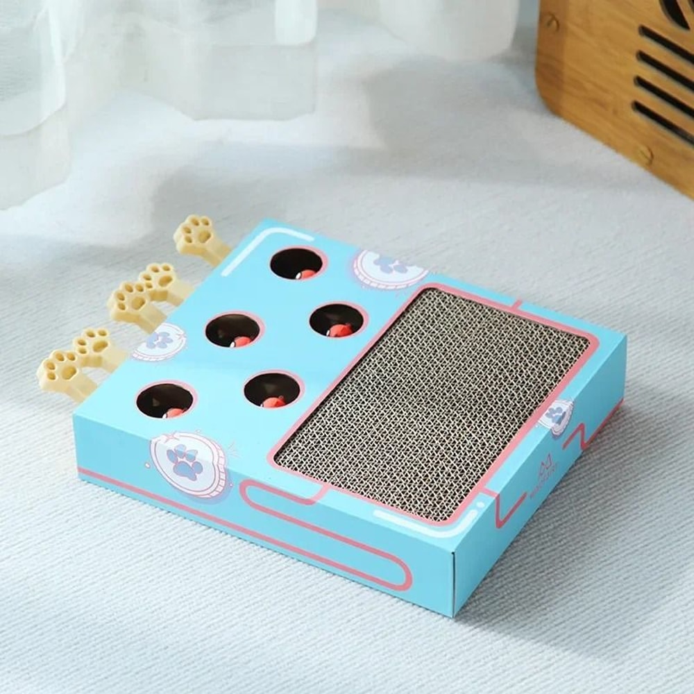 3 In 1 Interactive Whack A Mole Cat Toy And Scratcher 7