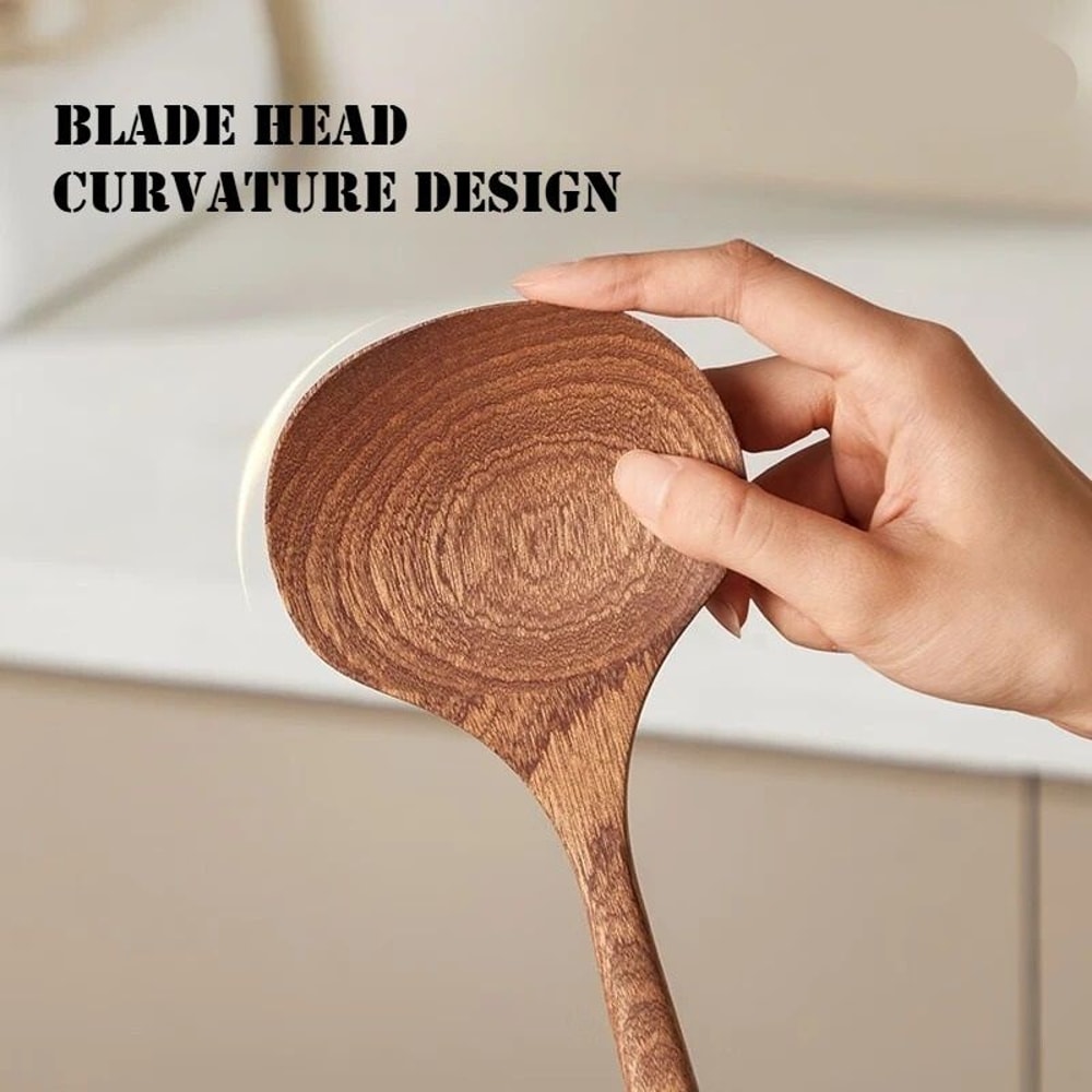 Ebony Mushroom Shaped Wok Spatula 3