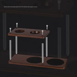 solid wood hand-brewed coffee stand