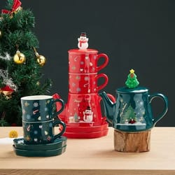 christmas porcelain teaware gift set