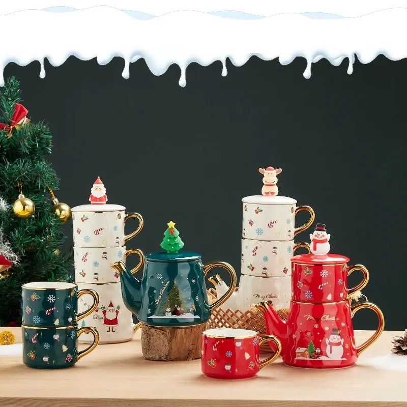 Christmas Porcelain Teaware Gift Set 2