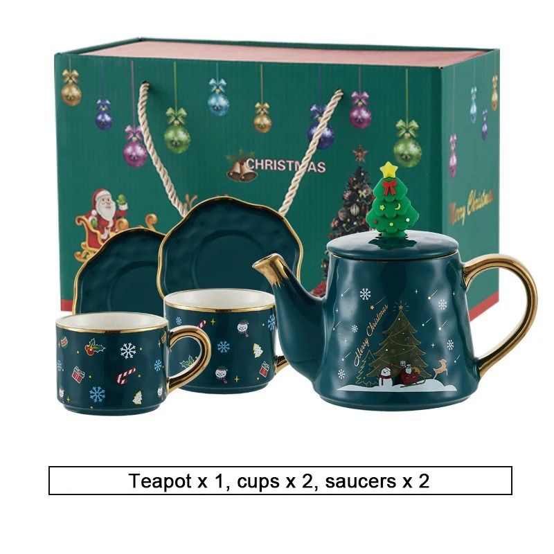 Christmas Porcelain Teaware Gift Set 10