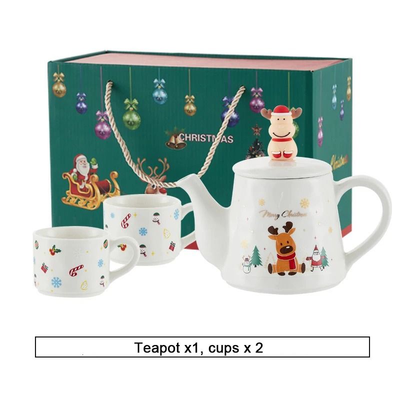Christmas Porcelain Teaware Gift Set 14