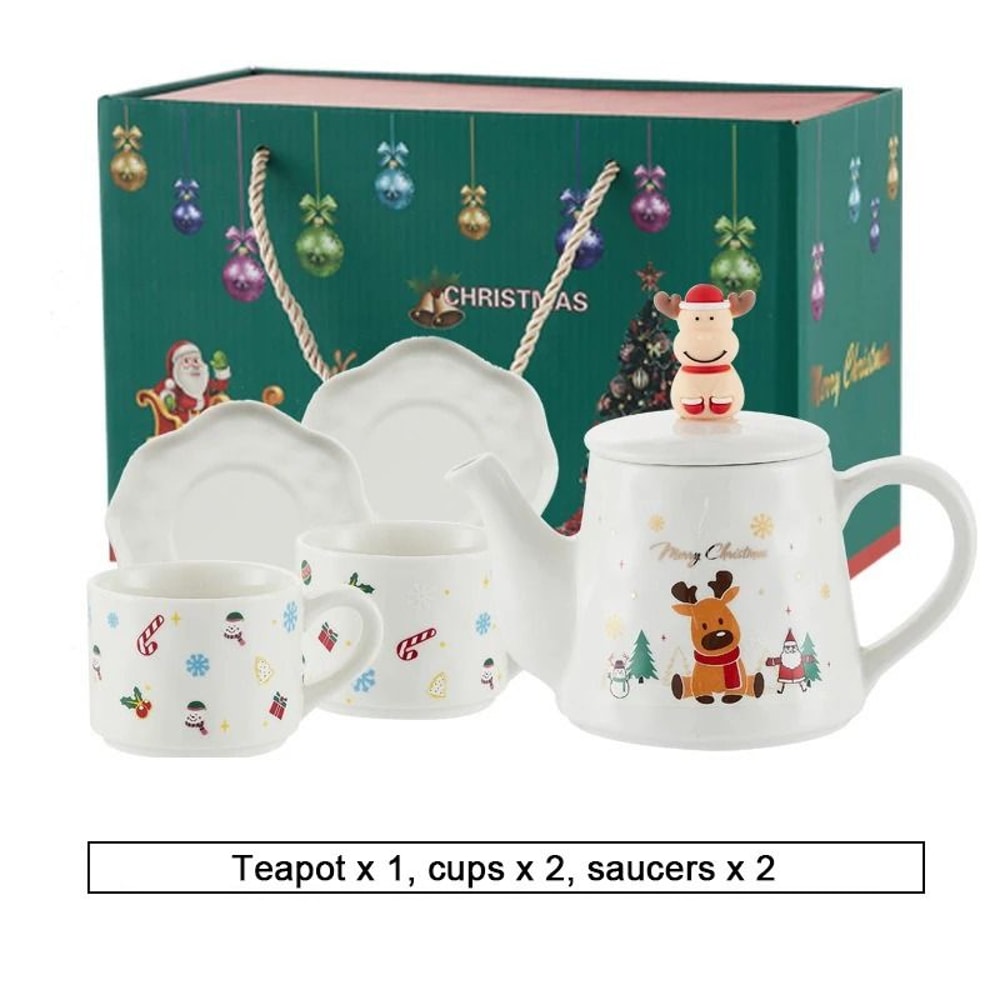 Christmas Porcelain Teaware Gift Set 18