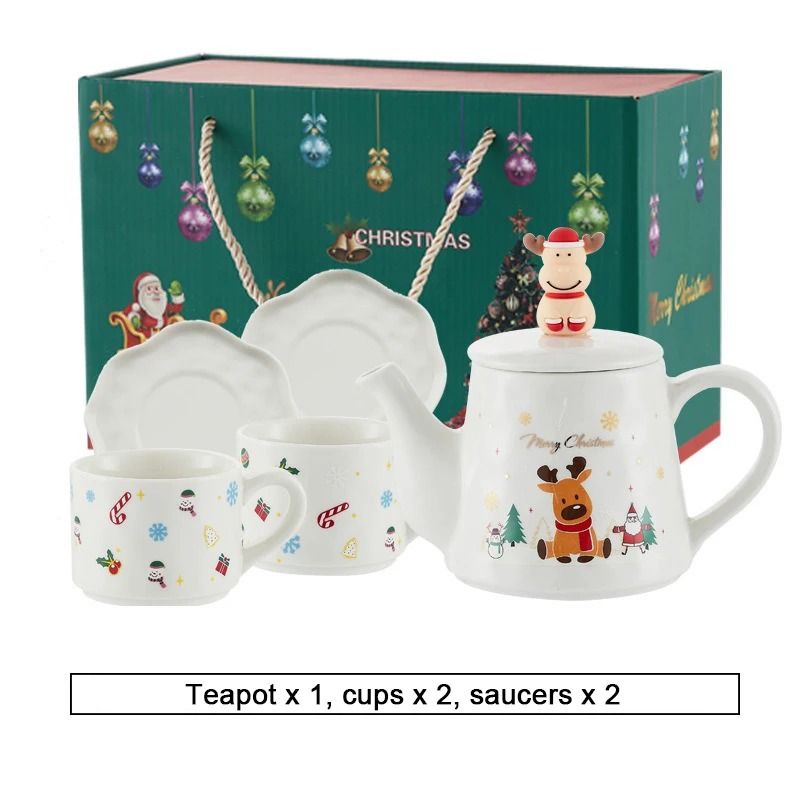Christmas Porcelain Teaware Gift Set 18