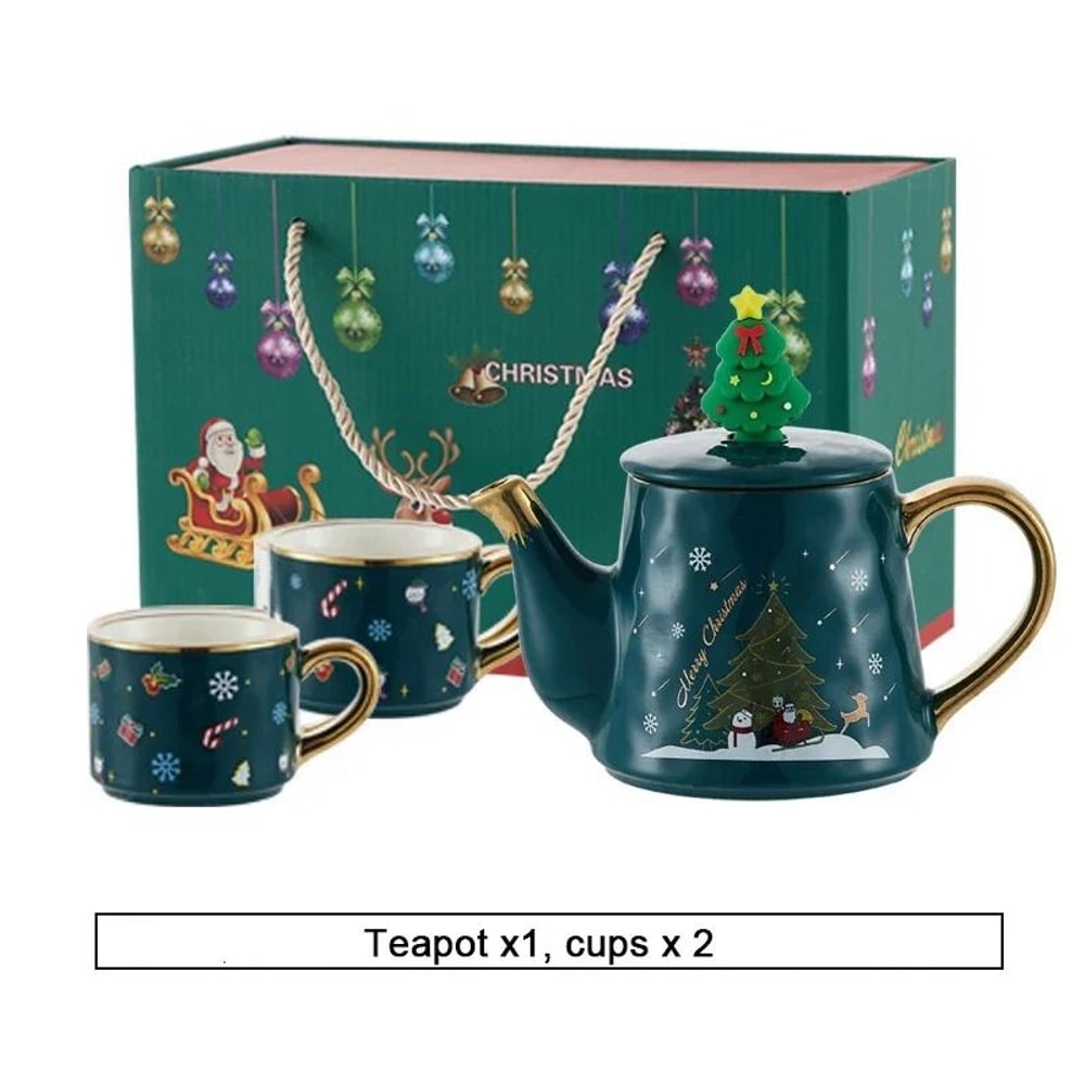 Christmas Porcelain Teaware Gift Set 5