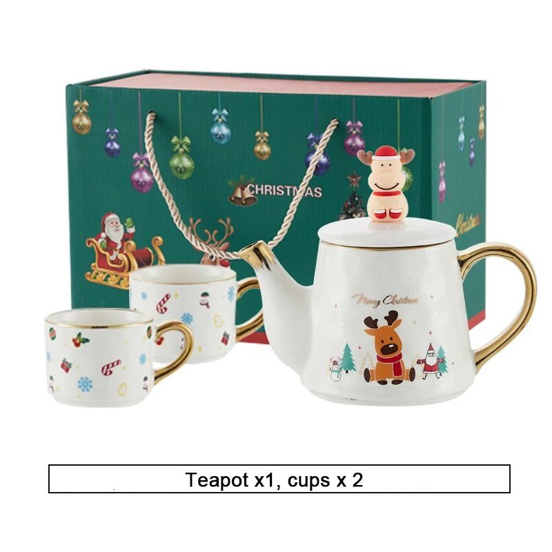 Christmas Porcelain Teaware Gift Set 7