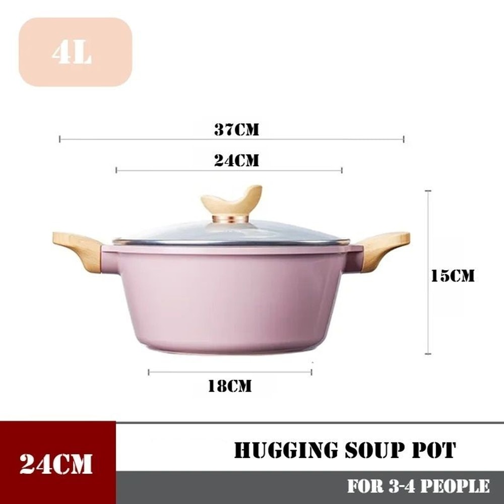Hugging Large Capacity Stock Pot 6