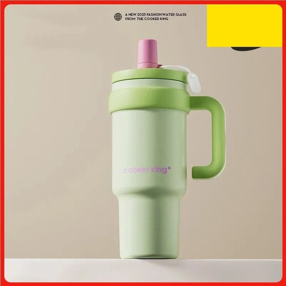 Stainless Steel Insulated Straw Thermos Cup 1