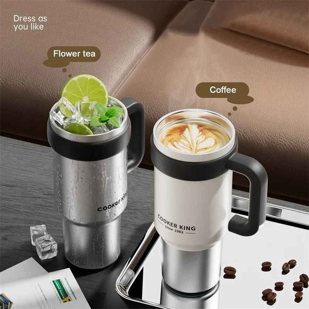 Stainless Steel Insulated Straw Thermos Cup 2