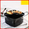 Japanese Mini Deep Fryer With Oil Drain Rack 1