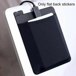 self-adhesive laptop rear storage bag