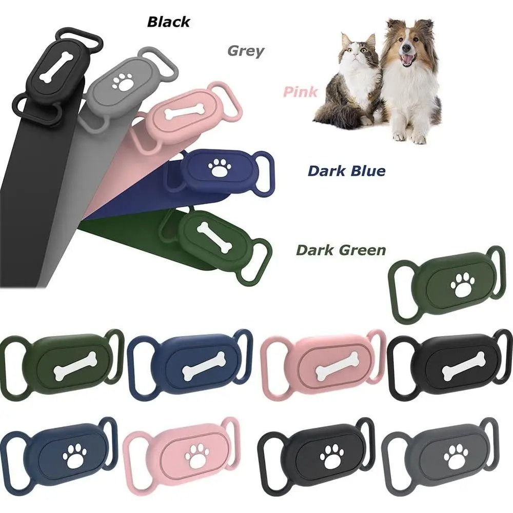 Waterproof Silicone Pet Collar Holder For SmartTag2 1
