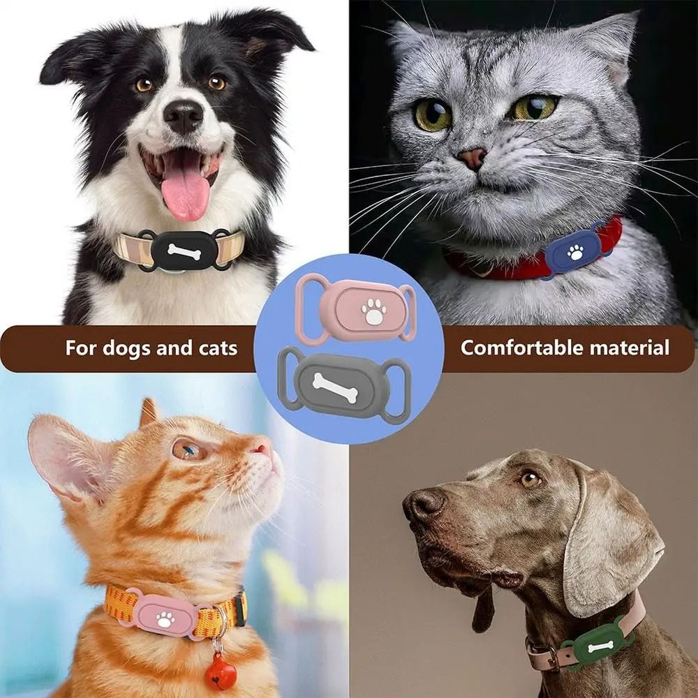 Waterproof Silicone Pet Collar Holder For SmartTag2 5