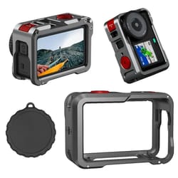 quick release metal camera cage with lens protection