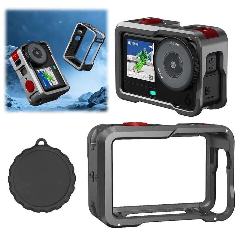 Quick Release Metal Camera Cage With Lens Protection 1
