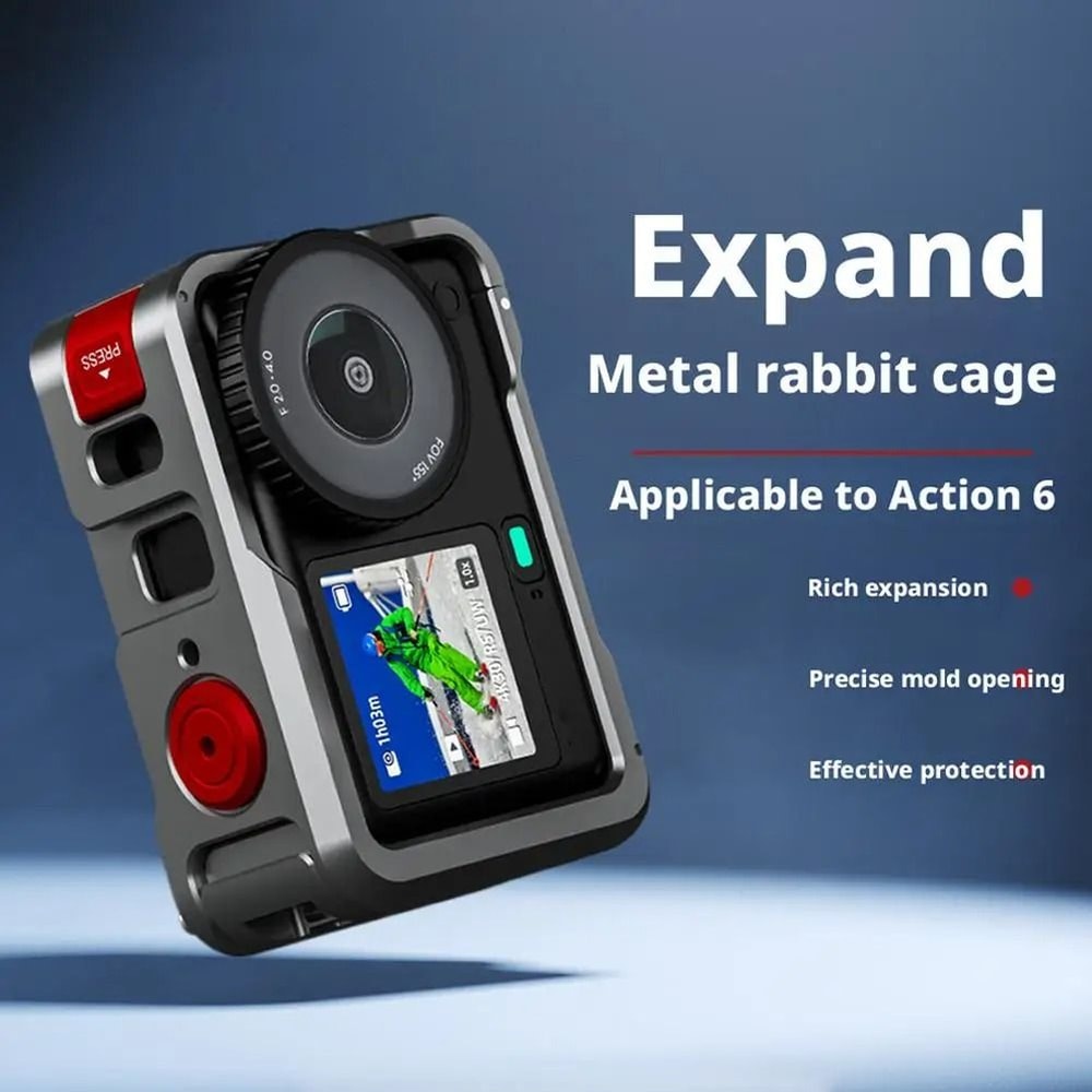 Quick Release Metal Camera Cage With Lens Protection 2