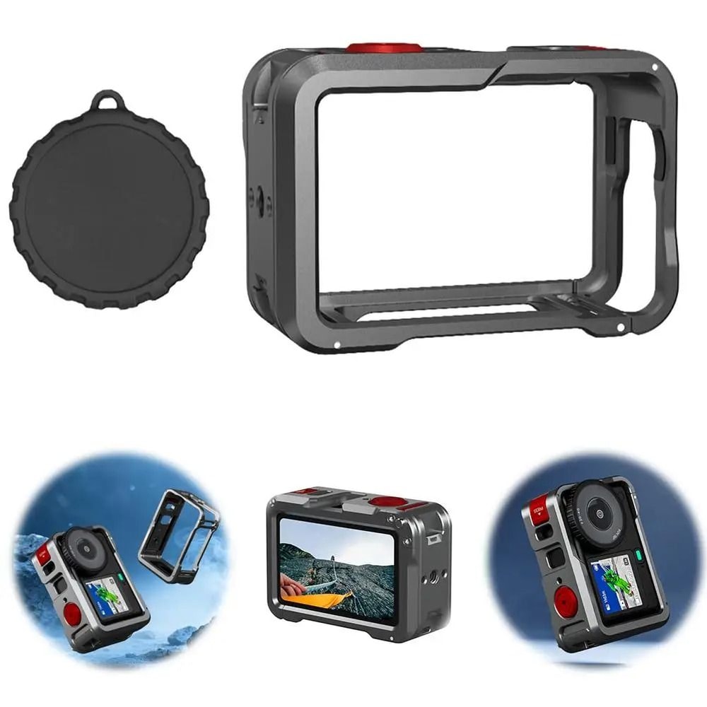 Quick Release Metal Camera Cage With Lens Protection 4