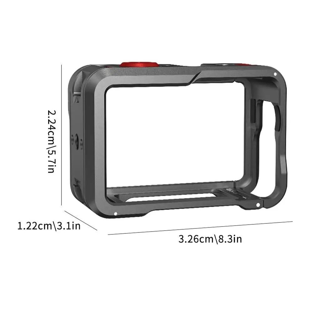 Quick Release Metal Camera Cage With Lens Protection 5
