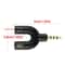 UShaped 35mm Stereo Audio And Microphone Splitter 5