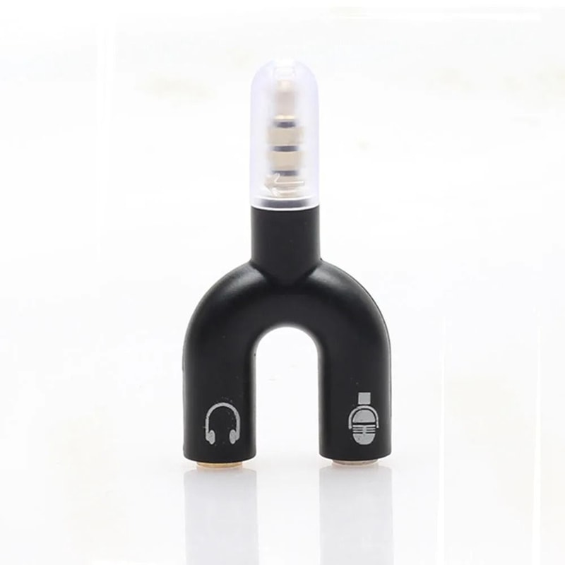 UShaped 35mm Stereo Audio And Microphone Splitter 6