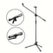 Adjustable Boom Microphone Stand With Dual Clip Holders 0
