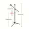 Adjustable Boom Microphone Stand With Dual Clip Holders 1