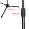 Adjustable Boom Microphone Stand With Dual Clip Holders 4