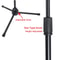 Adjustable Boom Microphone Stand With Dual Clip Holders 4