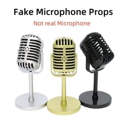 vintage style retro microphone prop