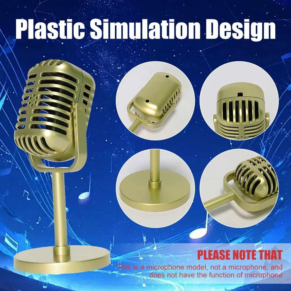 Vintage Style Retro Microphone Prop 2