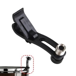 adjustable drum rim microphone clamp with shock absorption