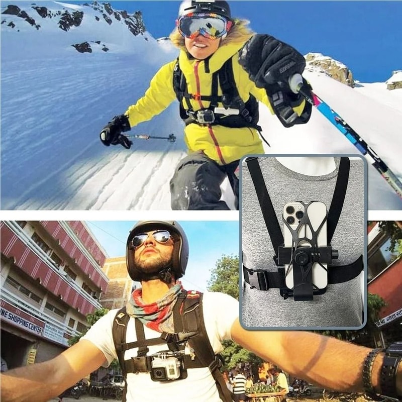 7in1 Professional Action Camera And Phone Chest Mount Kit 3