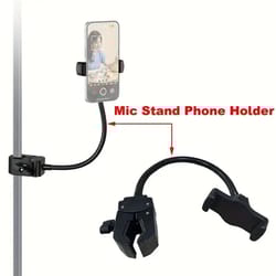 flexible gooseneck microphone stand phone holder