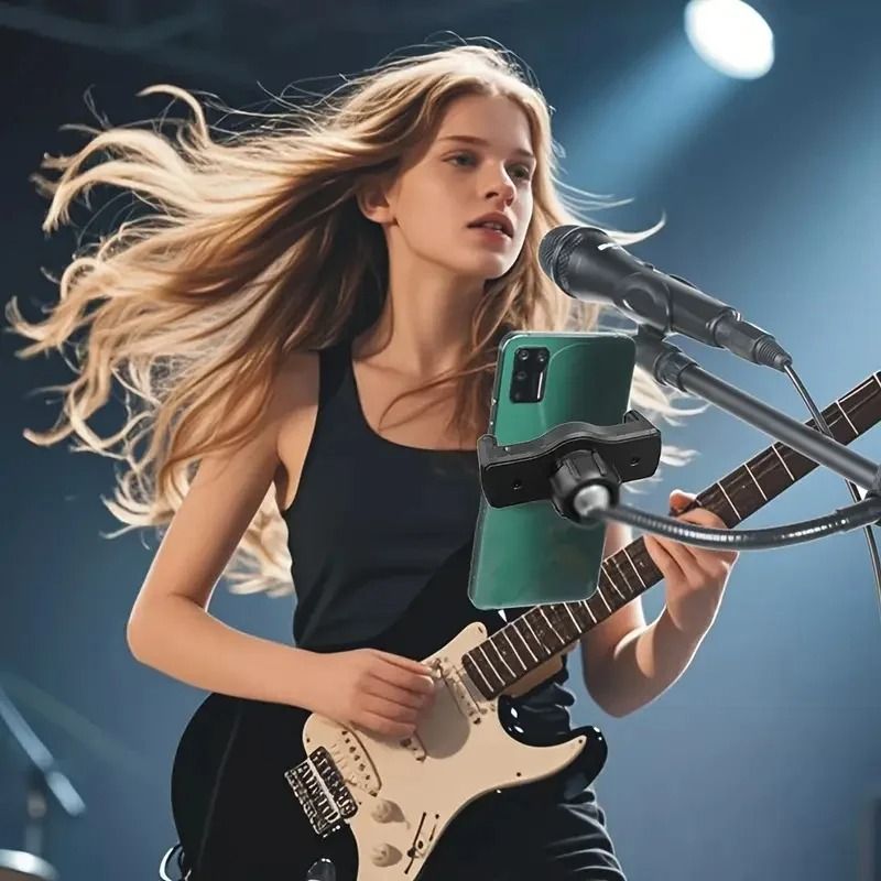 Flexible Gooseneck Microphone Stand Phone Holder 4