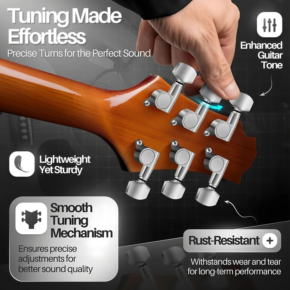 Professional Precision Guitar Tuning Pegs Set 2