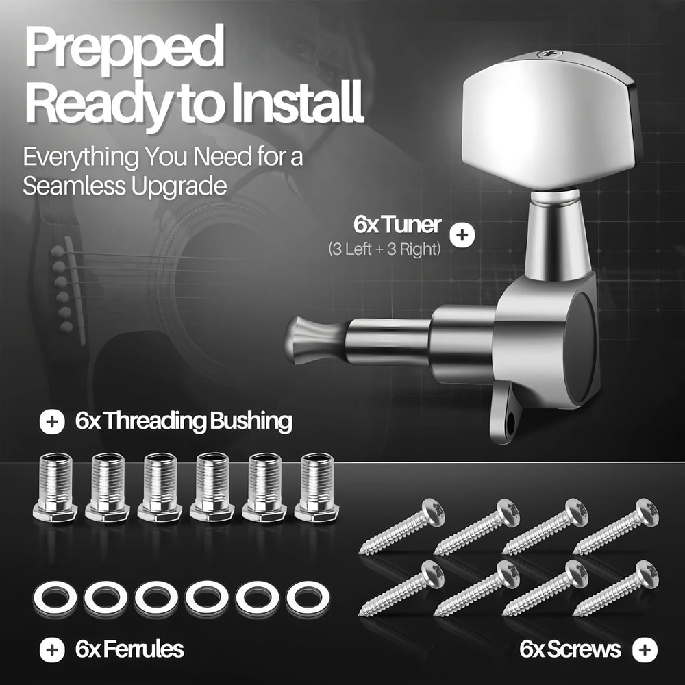 Professional Precision Guitar Tuning Pegs Set 4