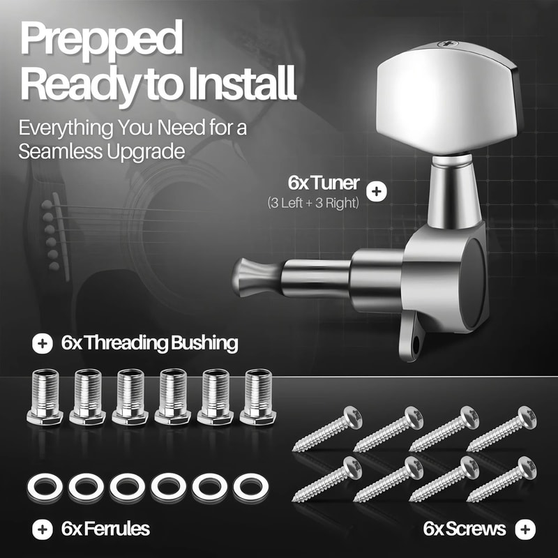 Professional Precision Guitar Tuning Pegs Set 4