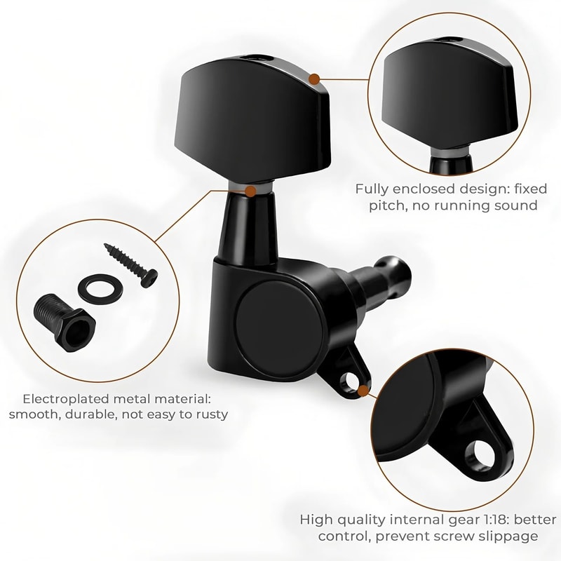 Professional Precision Guitar Tuning Pegs Set 5