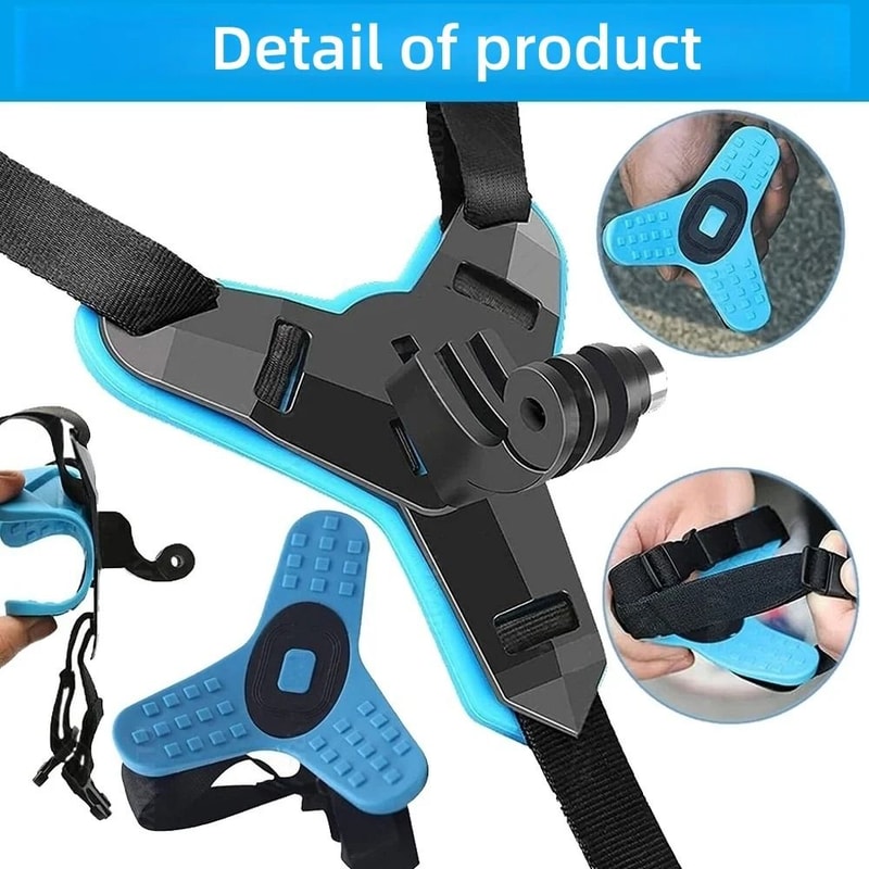 Professional Motorcycle Helmet Chin Strap Mount With First Person POV 3