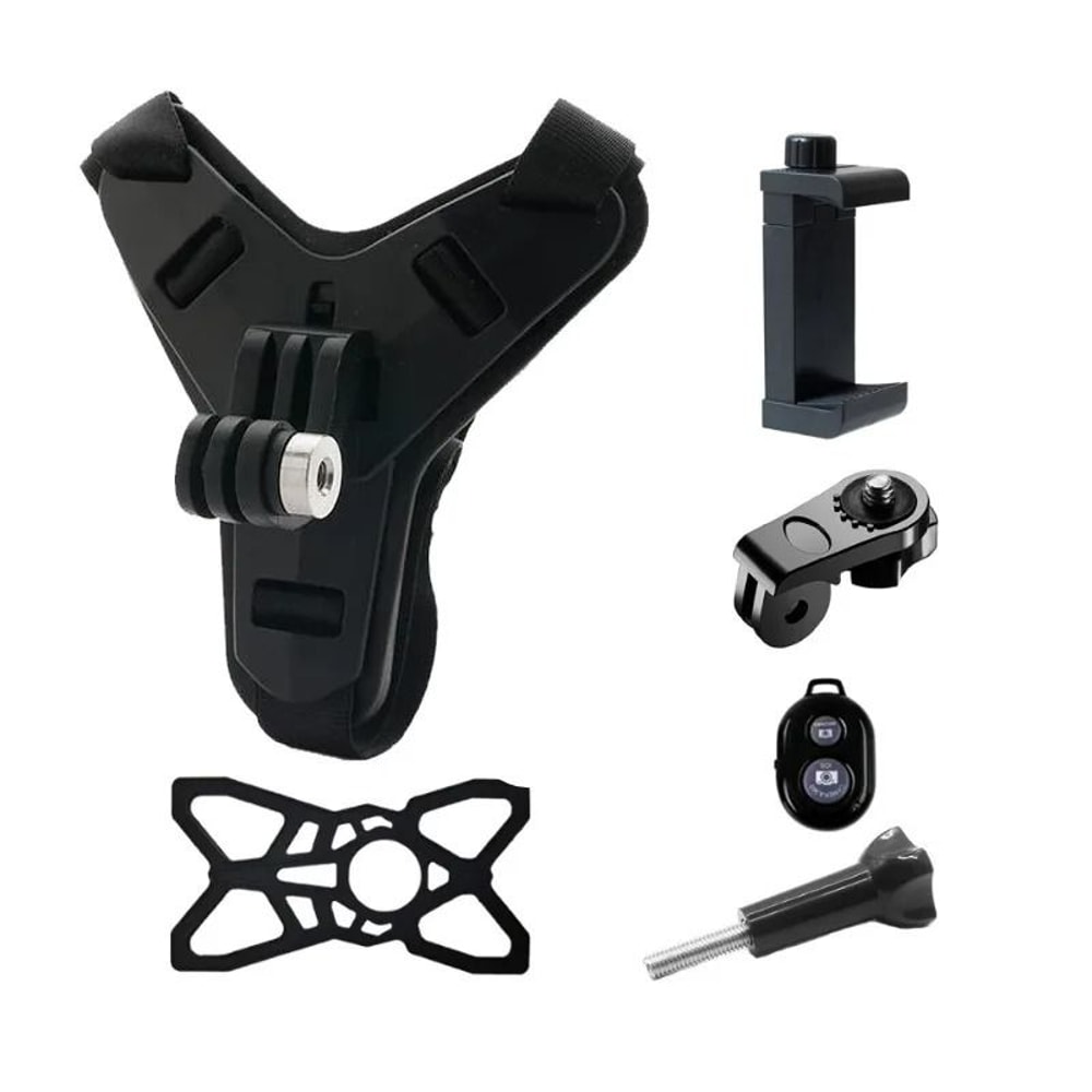 Professional Motorcycle Helmet Chin Strap Mount With First Person POV 6