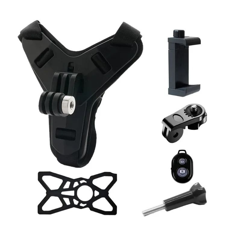 Professional Motorcycle Helmet Chin Strap Mount With First Person POV 6