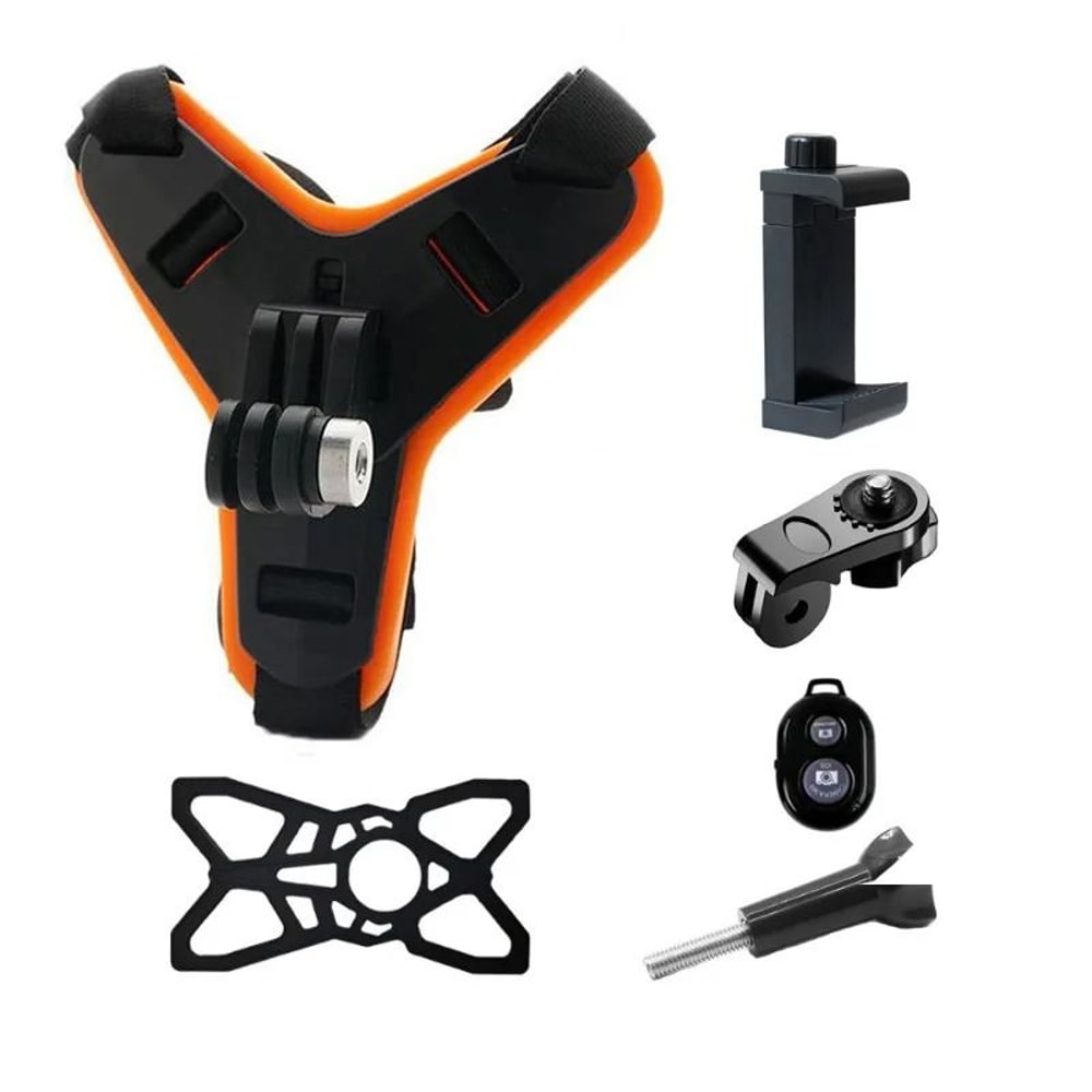 Professional Motorcycle Helmet Chin Strap Mount With First Person POV 8